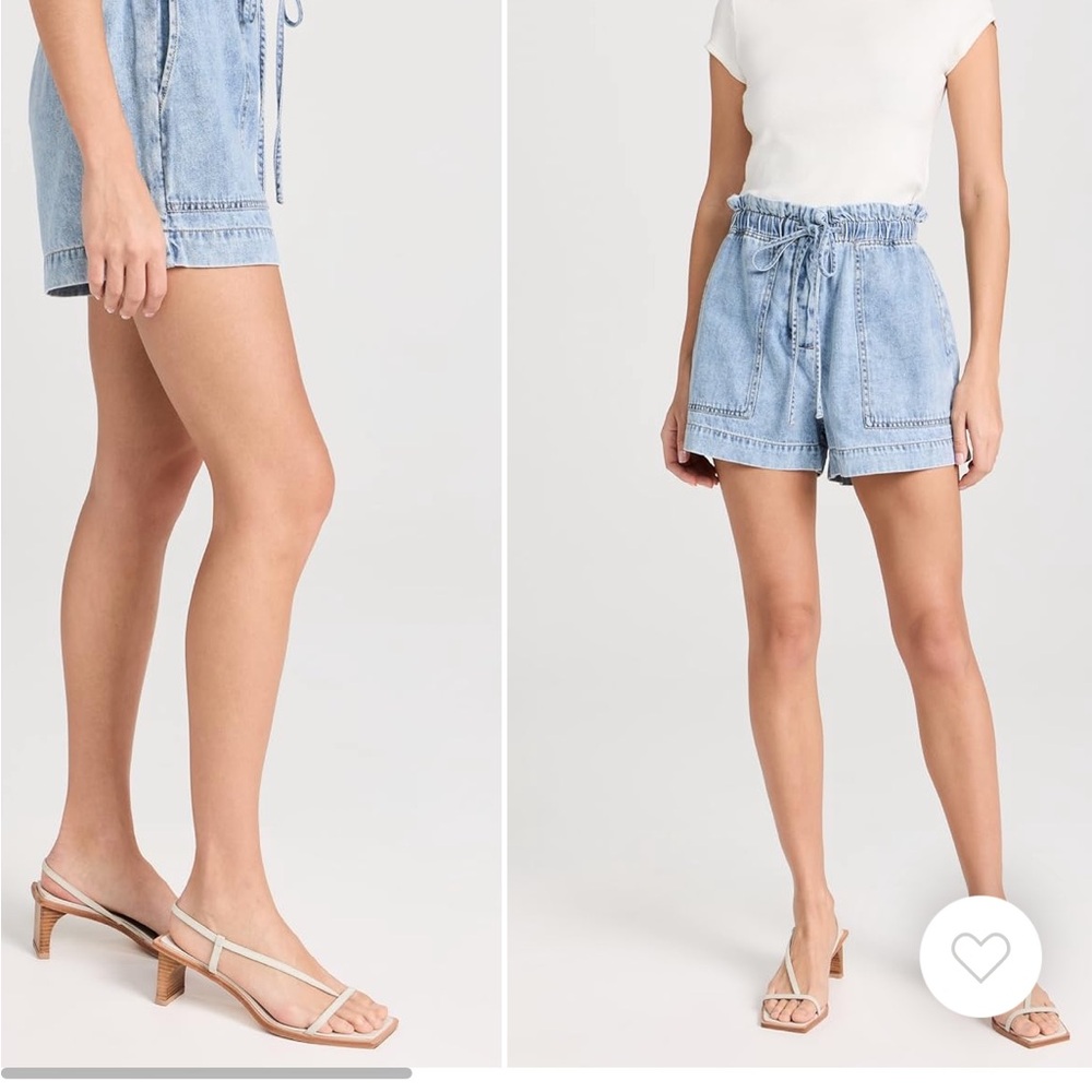 Rails High Waist Denim Blue Shorts